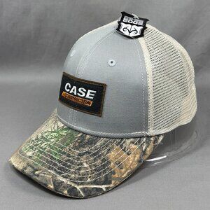 Case Construction Snapback Hat Gray Realtree Edge Camo Trucker Equipment Mens